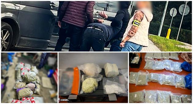 [VIDEO] Trzy osoby zatrzymane podczas transakcji narkotykowej, której przedmiotem było 72 kg marihuany, to efekt błyskawicznej akcji CBŚP