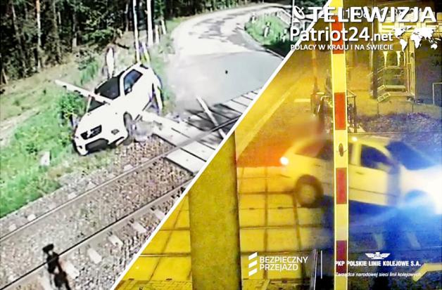 [VIDEO] Ważne Młyny, Niegoszowice - niebezpieczne zdarzenia na przejeździe kolejowo-drogowym